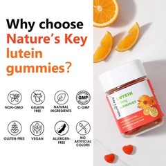 2 Packs Lutein Gummies 12mg with Zeaxanthin & Vitamin A-Eye Health Supplement