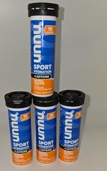 4 Pack Nuun Sport Hydration Caffeine Mango Orange 10 Tablets Ea Exp 03/27