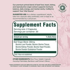 Vital Source Nutrition-BiFi Capsules – Beef Organ Primal Blend-Premium Ancestral