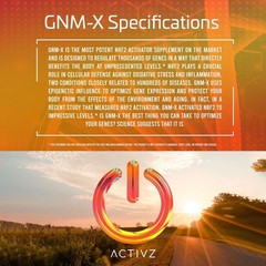 NEW ACTIVZ GNM-X Nrf2 Activator for Genetic Cellular Defense 30 Cap NEW LOGO