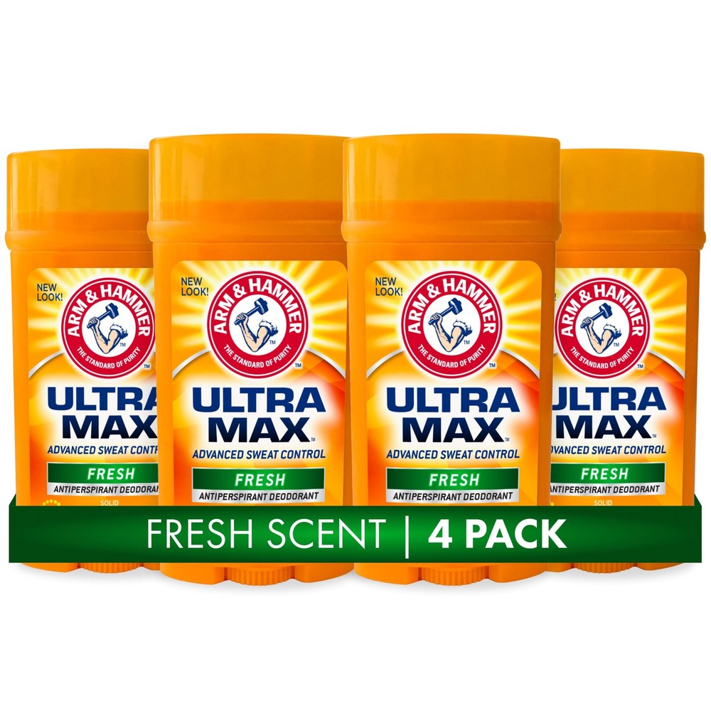 ARM & HAMMER ULTRA MAX Deodorant, Fresh Scent, Solid 10 Ounce (Pack of 1)