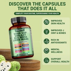 24-in-1 Soursop Dietary Supplement | Supports Skin, Joint & Bone Health NEW