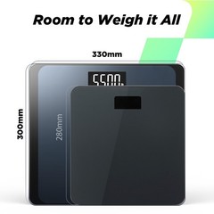 550lb Digital Bathroom Scale – Ultra-Wide Platform, Large LCD, High Precision