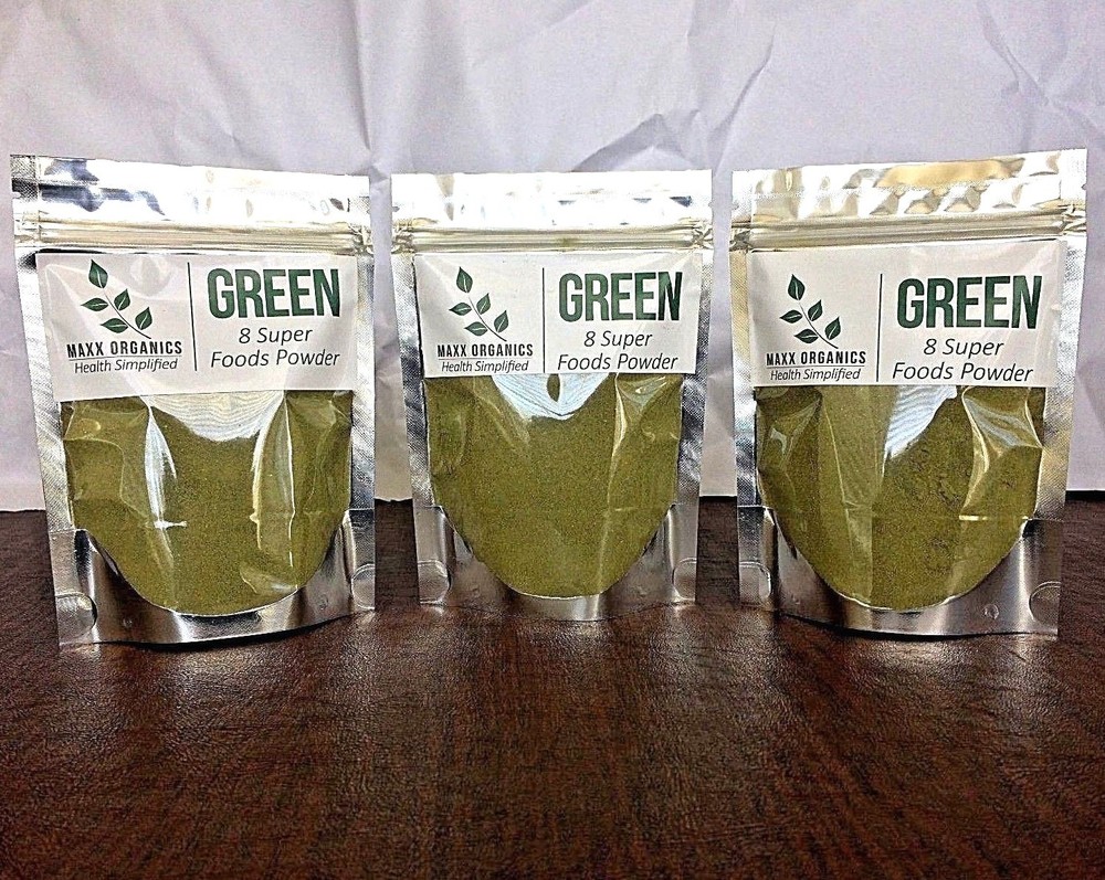 MAXX Organics 8 SUPER FOODS POWDER 90 Day Supply Compare to Athletic Greens AG1