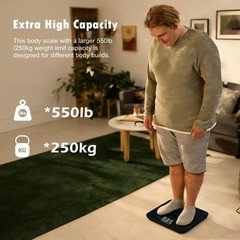 Digital Body Weight Scale 550lb Capacity, Extra Large LCD Display, Easy Read Num