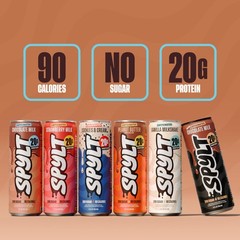 Spylt High Protein Milk – 6 Flavor Variety Pack with 132 Fl Oz (Pack of 1)