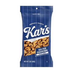 Kar’s Nuts Roasted & Salted Cashews, 3 oz – Grab 1 Count (Pack of 12),