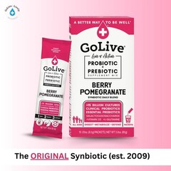 GoLive BERRY POMEGRANATE Synbiotic (Probiotics + Prebiotics); 15 Billion CFUs;