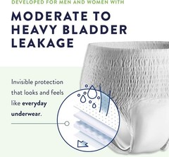 Prevail Per-Fit Daily Protective Underwear, Unisex Adult Disposable Adult Diap
