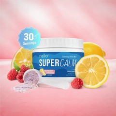 Nello SuperCalm Raspberry Lemonade Drink Mix 30 Servings 4.5 oz Exp 09/2027