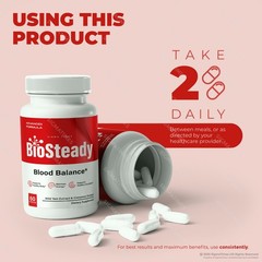 BioSteady Capsules, Bio Steady Blood Optimizer Supplement 60ct