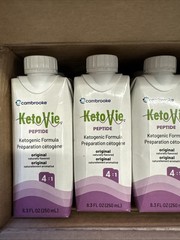 KetoVie® Peptide 4:1 Liquid Original 8.5 oz. Carton Oral Supplement Lot Of 30
