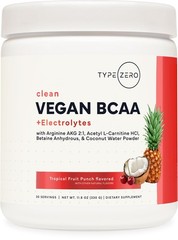 Type Zero Ultra Clean Vegan BCAA Powder + Electrolytes (Hawaiian Punch | 6G) 2:1