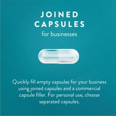 Size 5 Empty Capsules Clear Empty Gelatin Capsules Joined 1K-10K Kosher Halal