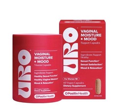 O Positiv Health URO Vaginal Moisture + Mood Support Vegan Capsules 60ct
