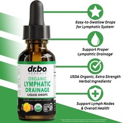 Non-GMO Lymphatic Detox Drops – 1oz Organic Herbal Blend for Wellness