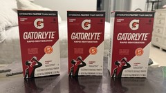 Gatorlyte Rapid Rehydration Electrolyte Mix Cherry Lime, 6-Pack, 8-Box Lot