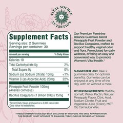 Vaginal Probiotic Gummies for Women – pH Balance and Immune Defense, Support …