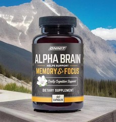 Alpha Brain Memory Focus Daily Cognitive Support (90 Capsules)