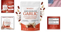 Resilia Garlic Extract 600mg Softgels (60 Count) – Odorless Aged Garlic Extra…