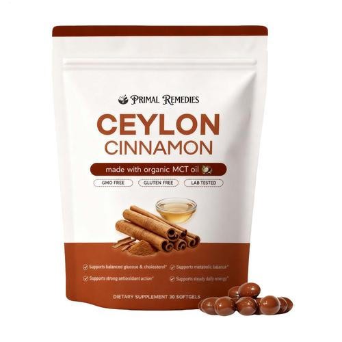 7200 Softgels Cinnamon Ceylon Mg Equivalent With Mct Oil 30pcs/pack