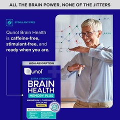 Qunol Brain Health Memory Plus w/ B6 Magnesium L-Threonate & Citicoline 60ct