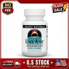 Source Naturals Ellagic Active 300mg 30 Tablets Antioxidant Vegetarian Supplemen
