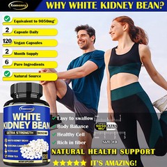 White Kidney Bean 120cps -Green Tea – Block Carbohydrates, Cleanse, Weight Loss