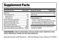 BHIP Focus Energy Drink Powder – Vitamins + Caffeine + Adaptogens | 30 Servings