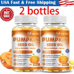 Pumpkin Seed Oil 3000mg Capsule | Prostate Health | Immune Function 120 Softgels