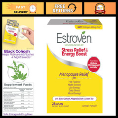 Menopause Relief Supplement – Stress & Energy Boost, Night Sweats & Hot Flashes,