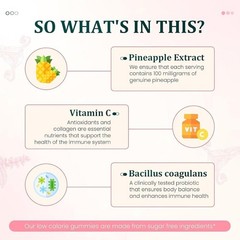 3/2Pack Vital Source Feminine Balance Gummies Hawaiian Pineapple US