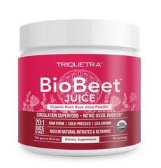 Max Strength Beet Root Juice Powder – 20:1 Concentrate, 60,000 mg Organic, Nitri