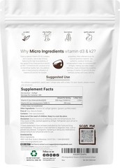 Vitamin D3 10000 iu Plus K2 (MK-7) 200 mcg, 300 Virgin Coconut Oil Softgels NEW