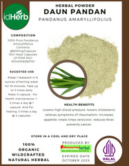 [idHerb] 50-500 gram Powder Fragrant Pandan Pandanus Amaryllifolius WildCrafted