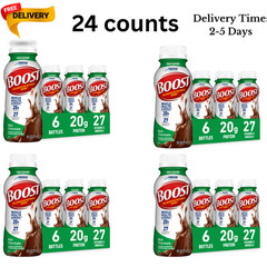 BOOST 20g High Protein Nutritional Drink Shakes, Rich Chocolate, 8 fl oz,24 Pack