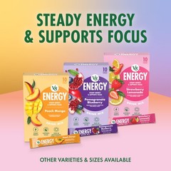 V8 Energy Pomegranate Blueberry Energy Drink Powder, .10 oz Packet (10 Count)
