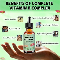 2 Pack Vitamin B Complex Liquid Drops for Women Men & 1 Fl Oz (Pack of 2)