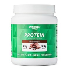 Equate Plant-Based Protein Powder Supplement Rich Chocolate 14.1 oz