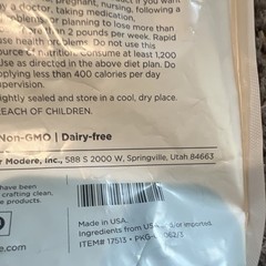 Modere Pure Vanilla Meal Replacement Shake Powder Weight Management 16.9 oz