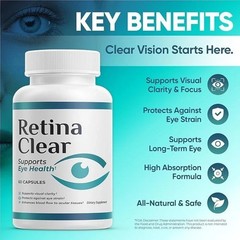 5-Pack Retina Clear Capsules, RetinaClear Supports Eye Health – 300 Capsules
