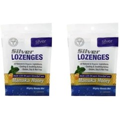 American Biotech Labs Silver Biotics Silver Lozenges Mighty Manuka PACK OF 2