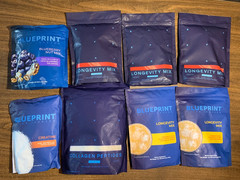 Blueprint Bryan Johnson Lot of 8 Items. Longevity, Creatine, Collagen, Nut Mix.