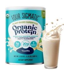 10/26 Four Sigmatic Organic Vegan Protein Powder | 18g Plant-Based Protein per S