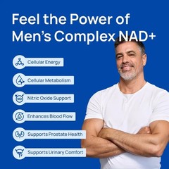 Selerb Men Liposomal NAD+ Supplement, CoQ10 Maca Ashwagandha for Energy Circulat