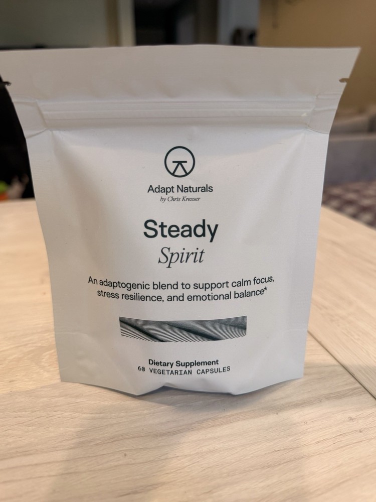 Adapt Naturals Steady Spirit Stress & Mood Support Supplement Capsules Unisex