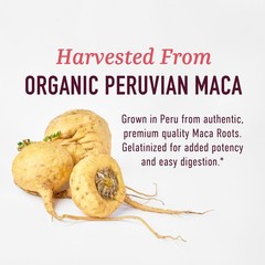 Organic Maca Root Capsules for Women | Peruvian 120 Count (Pack of 1)