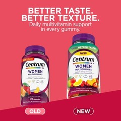 Centrum Women’s Multivitamin Gummies, Natural Fruit Flavor, Assorted Fruit