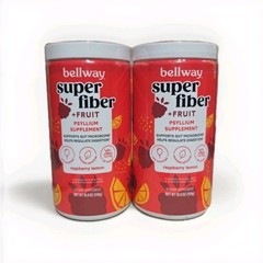 Bellway Super Fiber + Fruit Psyllium Husk Raspberry Lemon 36oz 18 x2