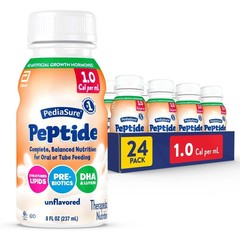 Pediasure peptide unflavored shake 1.0 24 bottles Supplement formula exp 11/26